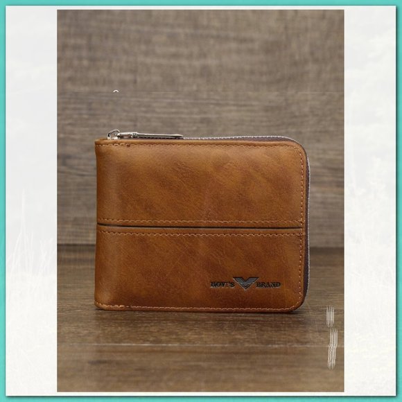 New Men Letter Graphic Small Wallet 170 - Picture 1 of 4